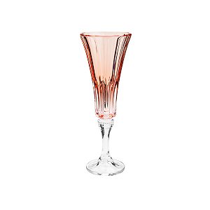 Cj 6 Taças de Cristal Para Champagne Wellington Rose