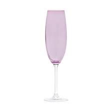 Conjunto 6 Taças de Cristal Para Champagne Ametista