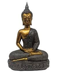 Figura Decorativa de Resina Buda Sentado