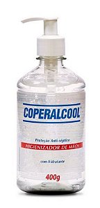 Álcool Gel Higienizador Coperalcool 70°INPM com Pump 400g