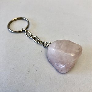 Chaveiro de Quartzo Rosa