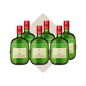 Kit c/6 Buchanan's Deluxe 12 anos (1L) - Whisky