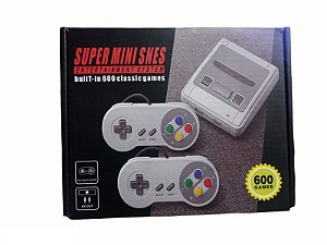 Console Mini Game Super Mini Snes SX-89 com 600 jogos - 8 Bits