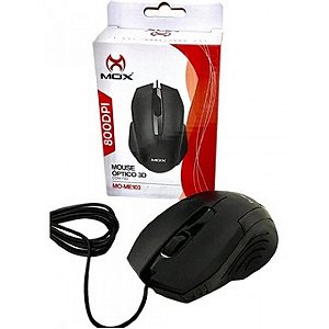Mouse Optico Com Fio USB Mox (MO-ME103)