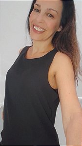 Regata Básica Crepe Alça Larga