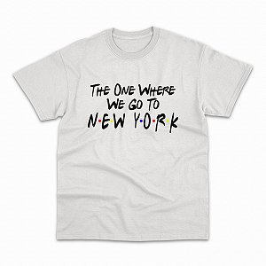 Friends in NY - Camiseta Básica Regular Personalizada