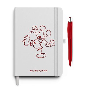 Caderneta Autógrafos Sketch Branca