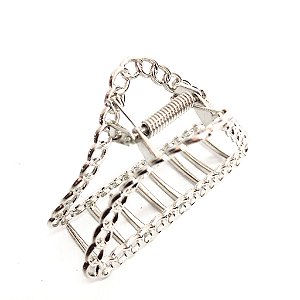 Piranha de Cabelo Feminina Metal Triângulo Specchio
