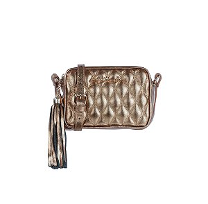 Bolsa Feminina Mini Clássica Matelassê Luiza Barcelos Dourada