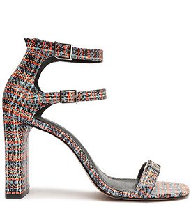 Sandália Feminina Tweed Salto Bloco Schutz Colors