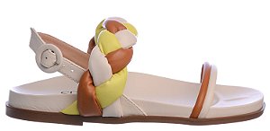 Papete Feminina Nubia Trançado Real Life I Specchio Brand Off White
