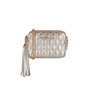 Bolsa Feminina Mini Metal Corrente Luiza Barcelos Dourada