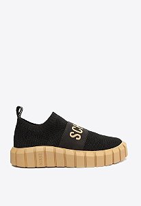 Tênis Feminino Knit Bold Logo Schutz Preto