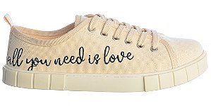 Tênis Feminino Bianca Bordado Real Life II Specchio Brand Off White