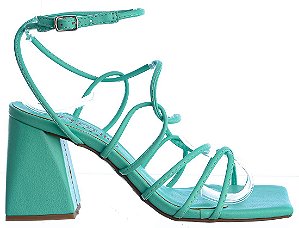 Sandália Feminina Marina Colorindo Specchio Brand Verde Água