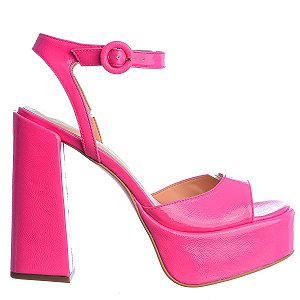 Sandália Feminina Meia Pata Croco Prisma Luiza Barcelos Pink