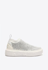 Tênis Feminino Slip On Strass SS23 Schutz Branco