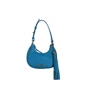 Bolsa Feminina Mini Meia Lua Prisma Luiza Barcelos Azul Marine