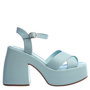 Sandália Feminina Meia Pata Offline Azul Acqua