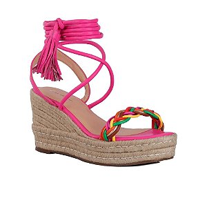 Sandália Feminina Anabela Colors Prisma Luiza Barcelos Pink