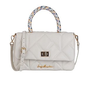 Bolsa Feminina Viena Pequena Prisma Luiza Barcelos Branca