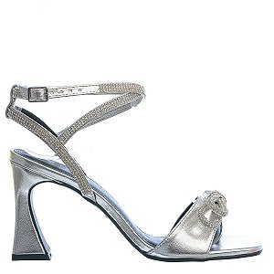 Sandália Feminina Emmanuelle Paris Specchio Brand Prata