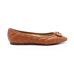 Sapatilha Feminina Bico Fino Catherine Capodarte Camel