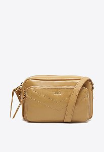 Bolsa Feminina Tiracolo Gianina Couro SS23 Schutz Bege