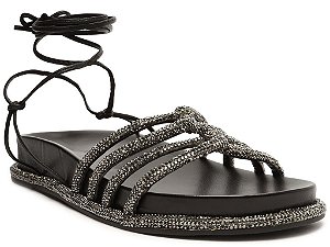 Papete Feminina Amber Cravejada SS23 Schutz Preta