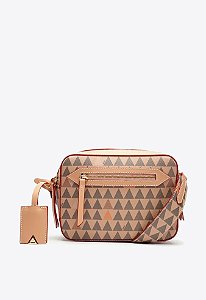 Bolsa Feminina Média Tiracolo Lili Triangle SS23 Schutz Bege