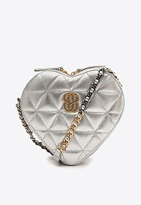 Bolsa Feminina Pequena Tiracolo Love Pré Fall23 Schutz Prata