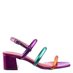 Sandália Feminina Leila Back In Stock Specchio Brand Pink