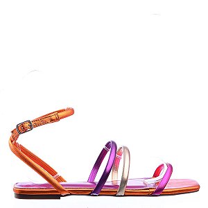 Rasteira Feminina Mara Back In Stock Specchio Brand Laranja