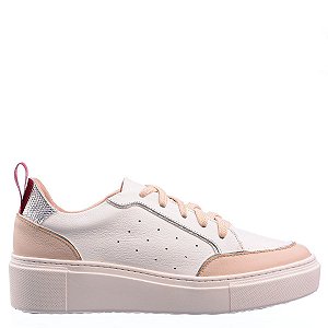 Tênis Feminino Samara Back In Stock Specchio Brand Branco/Prata