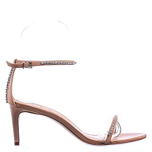 Sandália Feminina Tira Brilho SS23 Schutz Nude