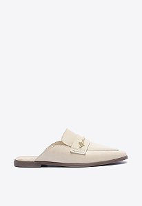 Mule Feminino Desmond Couro Triangle Pré Fall23 Schutz Bege