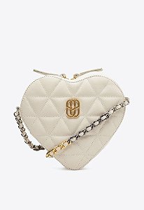 Bolsa Feminina Tiracolo Love Couro Pré Fall23 Schutz Branca
