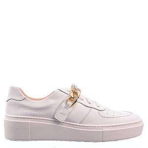 Tênis Feminino Naomi Corrente Espelho Meu Specchio Brand Branco