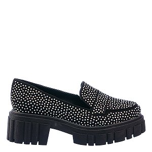 Mocassim Feminino Ingrid Nobuck Espelho Meu Specchio Brand Preto