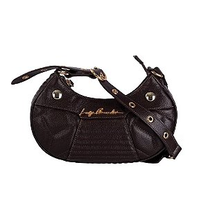 Bolsa Feminina Pequena Baguete Slim Luiza Barcelos Coffe
