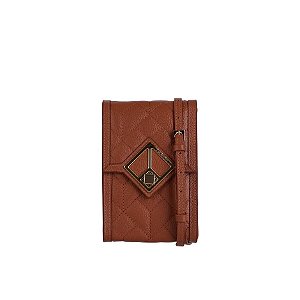 Bolsa Feminina Pequena Tiracolo Crossbody Luiza Barcelos Camel