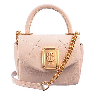 Bolsa Feminina Pequena Glove Tiracolo Logo Schutz Branco