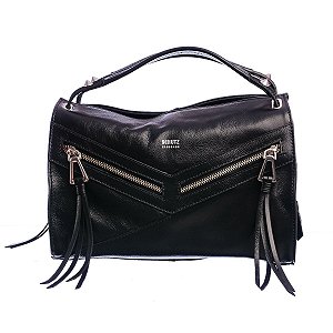 Bolsa Feminina Média Tiracolo Duo Zíper Resort 24 Schutz Preto