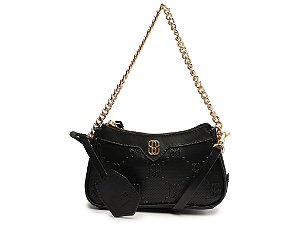 Bolsa Feminina Média Tiracolo Logomania SS24 Schutz Preto