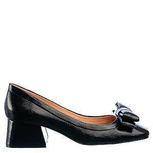 Mocassim Feminino Salto Médio Luiza Barcelos Preto