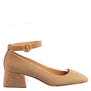 Sapato Social Cyan Shoes Mary Jane Couro Ouro Feminino 4280 Dourado