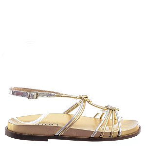 Papete Feminina Mavi Amarrações Raio de Sol Specchio Brand Dourada