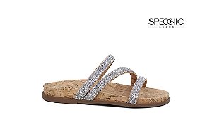 Papete Samantha Strass Cortiça Back In Stock 24 Specchio Brand Natural