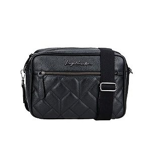 Bolsa Média Matelassê Alça Luiza Barcelos Preto