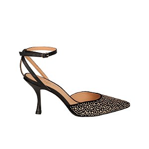 Scarpin Feminino Detalhes Bico Fino Luiza Barcelos Preto